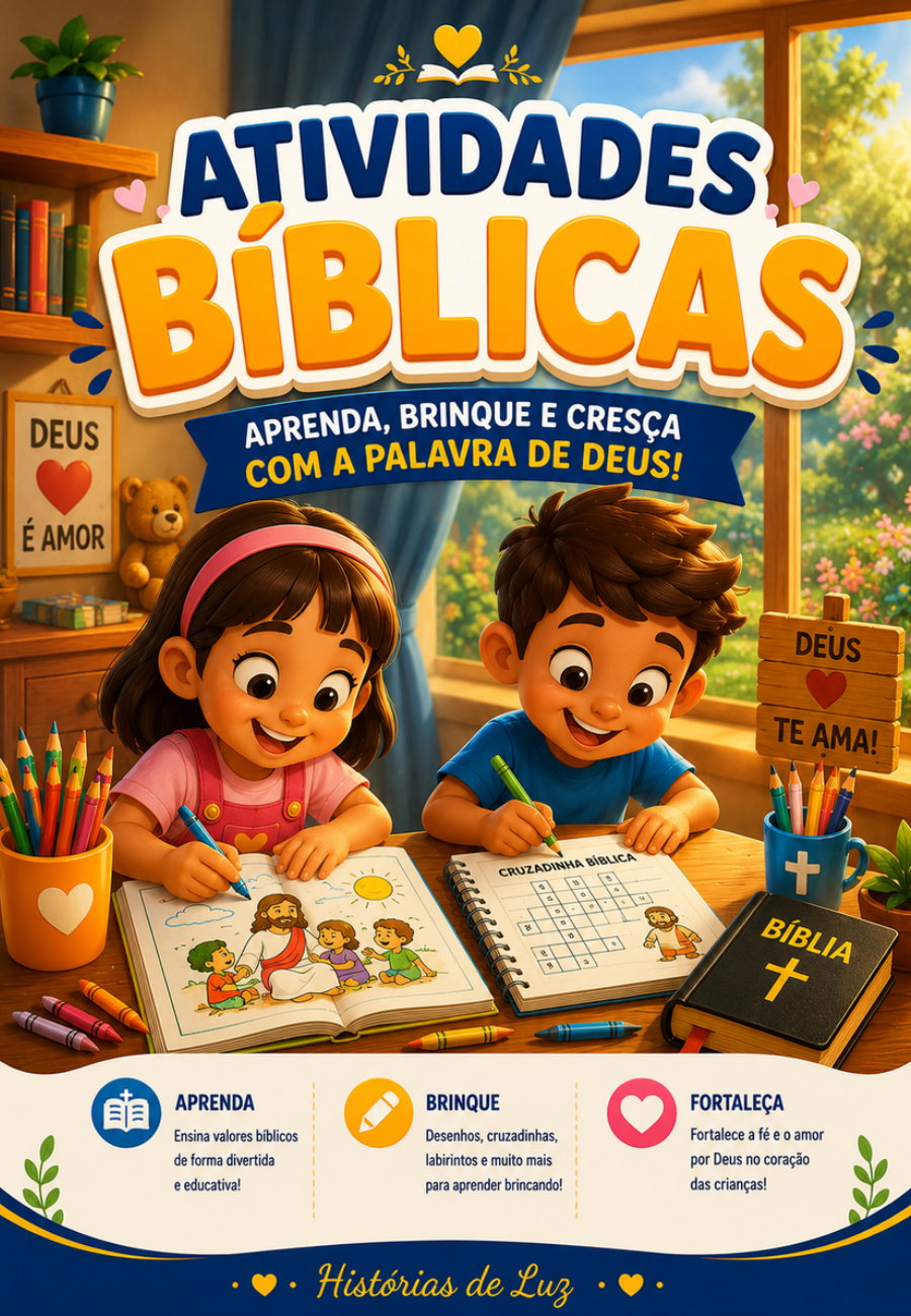 Capa do produto Atividades Bíblicas - Histórias de Luz